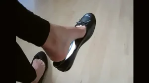 black leather sabrinas shoeplay and dangling by isabelle sandrine 1733494002